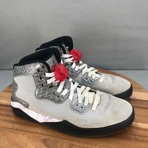 Jordan Spike Forty PE High Top Basketball Shoes Sneakers SHO-NUFF NY Silver 9.5